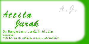 attila jurak business card